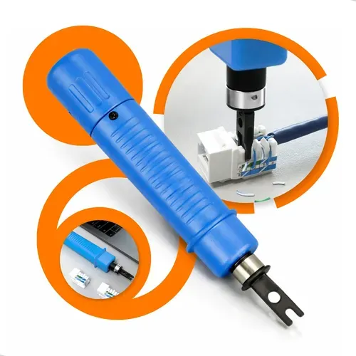Alicate punch down HT-314B para keystone RJ45 e RJ11