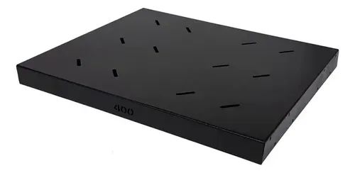 Bandeja fixa 1U x 400 mm padrão 19 polegadas Metal Center