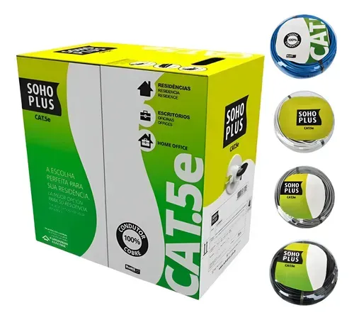Cabo de rede Furukawa Soho Plus Cat5e UTP, 50 m